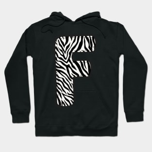 Zebra Letter F Hoodie